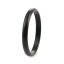 Image de Bagues en 316 Acier Inoxydable Non Ajustable Noir Rond 15.7mm (Taille d'US: 5), 5 Pcs