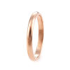 Изображение 316 Нержавеющая сталь Нерегулируемый Кольца 18k Роуз Позолоченные Круглые 15.7мм(Американский Размер 5), 5 ШТ