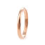 Image de Bagues en 316 Acier Inoxydable Non Ajustable Plaqué Or Rose 18K Rond 15.7mm (Taille d'US: 5), 5 Pcs