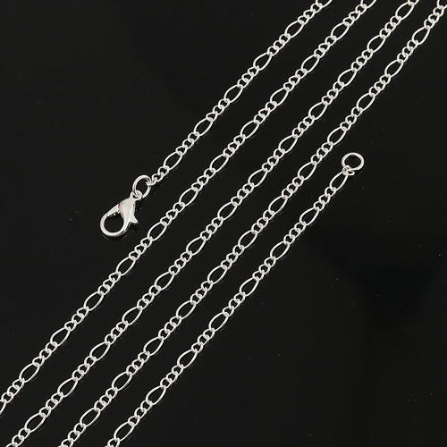 Picture of Iron Based Alloy Figaro Link Chain Necklace 