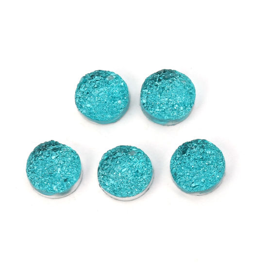 Picture of Resin Druzy/ Drusy Dome Seals Cabochon Round Lake 