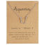 Picture of Necklace Aquarius Sign Of Zoc Constellations Clear Rhinestone 