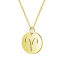 Picture of Necklace Gold Plated Round Aries Sign Of Zodiac Constellations 1 Piece