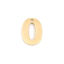 Bild von 304 Edelstahl Charms Nummer Vergoldet Message " 0 " 12mm x 9mm, 1 Stück
