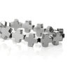 Imagen de Hematite Cuentas Cruz Tono de Plata Aprox 6mm x 6mm, Agujero: Aprox 1mm, 39cm Longitud, 1 Sarta (Aprox 60 Unidades/Sarta)