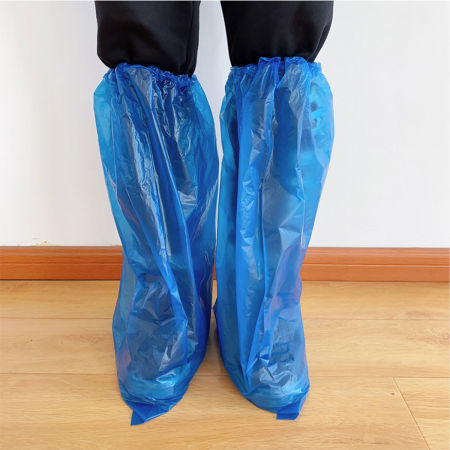Poly Ethylene Shoe Cover Blue 55cm x 35cm, 20 PCs