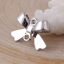 Imagen de Zamak Conectores Bowknot Tono de Plata 16mm x 11mm, 10 Unidades