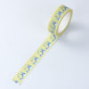 Imagen de Papel Japonés Cinta Adhesiva Multicolor Muchacha Chinchilla 15mm, 1 Unidad