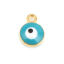 Picture of Zinc Based Alloy Religious Charms Round Evil Eye