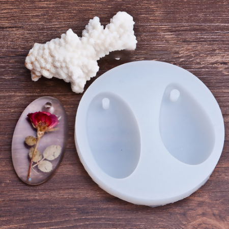 Silicone Resin Mold Oval Drop