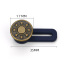 Picture of Metal Adjustable Detachable Retractable Jeans Button Pant Waistband Extender Silver Plated 3.5cm x 1.7cm, 2 PCs