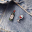 Picture of Pin Brooches Bottle Green 28mm x 8mm, 1 Piece