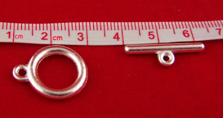 Zinc Based Alloy Toggle Clasps Round