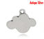 Immagine di Lega di Zinco Charm Ciondoli Nuvole Argento Antico Nulla Disegno 16.0mm x 13.0mm, 50 Pz