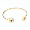 Immagine di Acciaio Inossidabile Aprire Braccialetti Oro Placcato Rosa 18cm Lunghezza, 1 Pz