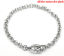 Bild von Alloy Toggle Clasp Double Loop Kabelkette Armbänder