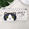 Imagen de La caja de lápiz Rectángulo Negro & Blanco Gato Patón 20cmx 9cm, 1 Unidad