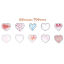 Immagine di DIY Decorazione Di Scrapbook Adesivi Multicolore Cuore 10cm x 8.9cm, 1 Pacchetto ( 70 Pz/Pacchetto)