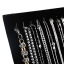 Bild von Veloursamt Halskette Display Schmuckdisplay Rechteck Schwarz 25.3cm x 20.3cm , 1 Stück