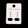 Picture of Paper Jewelry Earrings Ear Studs Display Cards Rectangle