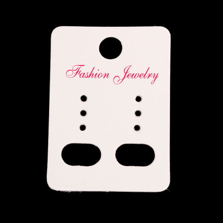Paper Jewelry Earrings Ear Studs Display Cards Rectangle