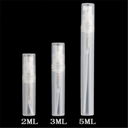 ( 5ml ) ABS Пластик Спрей-Пустой Флаконы Для Духов Прозрачный 10.1см x 1см, 1 ШТ
