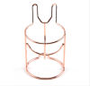 Picture of Titanium Steel Beauty Egg Shelf Storage Rack Rabbit Animal Rose Gold 54mm x 50mm, 1 Piece