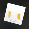 Picture of Earrings Yellow Zipper 27mm x 7mm, 1 Pair