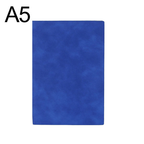 Изображение Deep Blue - A5 100 Sheets High Quality Soft Leather Cover Notebook Creative Diary Book Office Notebook School Stationery Students Gift