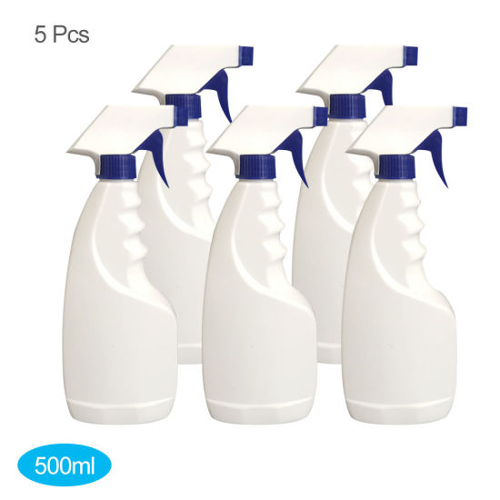Picture of White & Dark Blue - 5 PCS 500ml Spray Bottles Empty Household Outdoor Refillable Container Water Bottle
