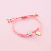 Picture of Braided Bracelets Pink Oval Cat Adjustable 5.5cm Dia., 1 Piece