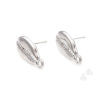 Picture of Zinc Based Alloy Ear Post Stud Earrings Findings Shell W/ Loop 