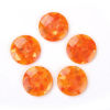 Picture of Resin Dome Seals Cabochon Round Orange 25mm(1") Dia, 20 PCs