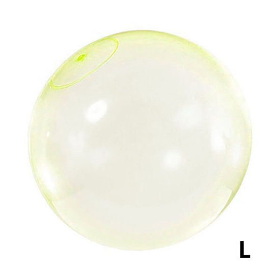 Picture of Yellow - L (Color Bag Packaging + Blowpipe)Children Outdoor Soft Air Water Filled Bubble Ball Blow Up Balloon Toy Fun Party Game Gift For Kids Inflatable Gift