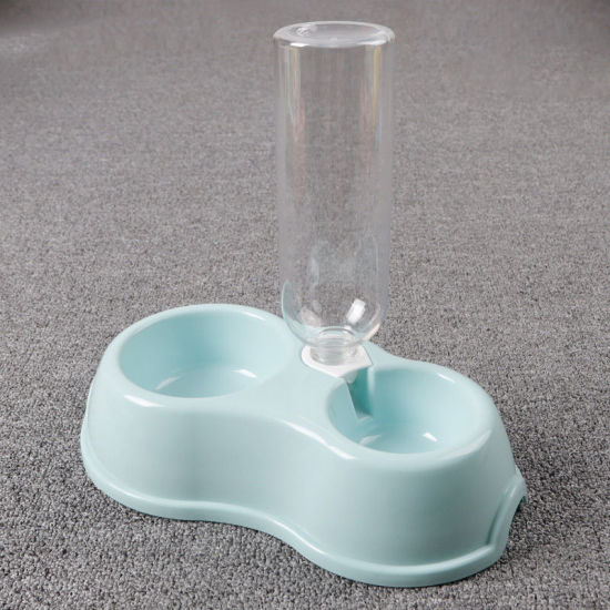 Picture of Blue - Automatic Pet Dog Cat Drinking Water Dispenser Food Dish Bowl Feeder