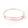 Bild von Eisenlegierung Armband Rund Rosegold Zum Öffnen 21cm lang, 5 Stück