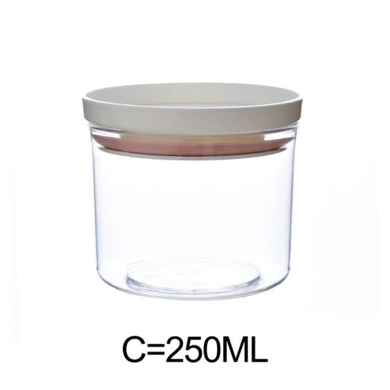 Image de Le pot scellé en plastique transparent de la cuisine 250ml scellé peut être empilé avec le réservoir de stockage de grain