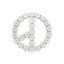 Immagine di Spilla Fiore Margherita Bianco 48mm x 48mm, 1 Pz
