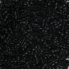 Изображение (Япония импорт) Стеклянные Бусины Витая Труба Черный Примерерно 6мм x 2мм, Размер Поры 0.8мм, 10 Грамм (Примерно 33 шт/пачка)