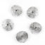 Immagine di Lega di Zinco Separatori Perline Onda Argento Antico Circa 15mm Dia, Foro:Circa 1.7mm, 50 Pz