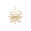 Picture of Zinc Based Alloy & Acrylic Pendants Fireworks Gold Plated White Imitation Pearl 33mm x 28mm, 5 PCs