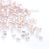 Imagen de (Japón Importación) Vidrio Cuentas semilla hexágono rosado Silver Lined 2mm x 2mm, Agujero: acerca de 0.8mm, 10 Gramos (Aprox 140 PCs/Gramo)
