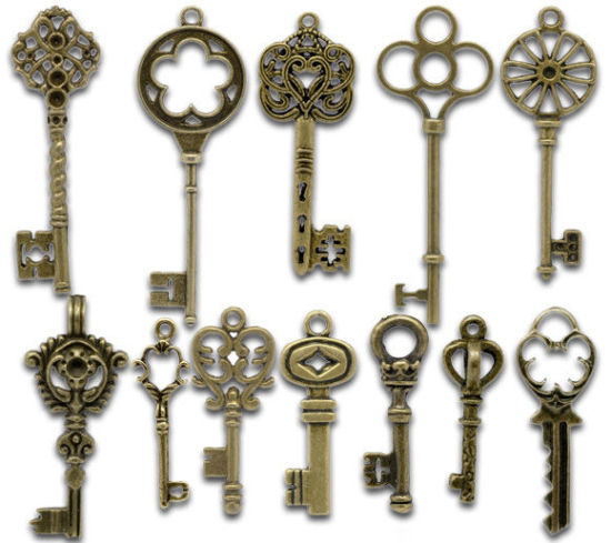 Picture of Mixed Key Charms Pendants