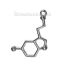 Immagine di 10 Pz Lega di Zinco Molecolare Chimica Scienza Charms Multicolore Serotonina 25mm x 13mm