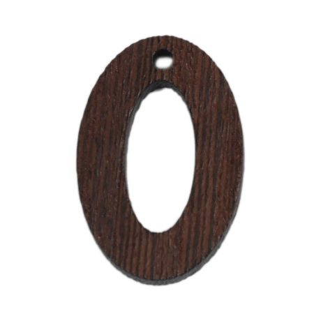 Natural Wood Pendants Oval Hollow