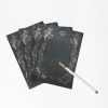 Picture of Paper Letter Writing Paper Rectangle Black 20.9cm x 14.4cm, 1 Packet ( 4 PCs/Packet)