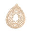 Image de Pendentifs Estampe en Filigrane en Laiton Goutte d'Eau
