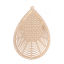 Picture of Brass Filigree Stamping Pendants Gold Plated Drop 4.2cm x 2.7cm, 10 PCs
