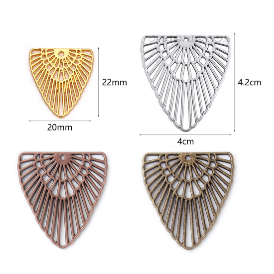 Picture of Zinc Based Alloy Boho Chic Pendants Triangle