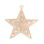 Picture of Brass Filigree Stamping Charms Gold Plated Pentagram Star Hollow 23mm x 22mm, 20 PCs